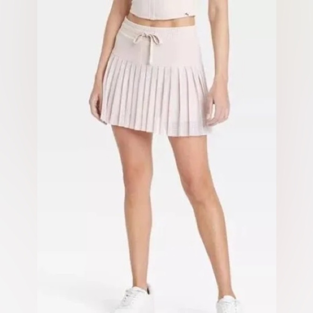 JoyLab Neutral Beige High-Rise Active Skirt Skort with Shorts - Tenniscore 🎾 - Picture 4 of 6